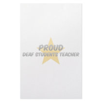Proud Deaf Students Teacher Stationery Design