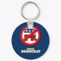 Proud Democrat keychains
