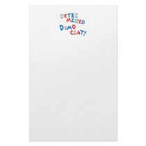 Proud democrats fun unique determined democrat personalized stationery