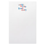 Proud democrats fun unique determined democrat personalized stationery
