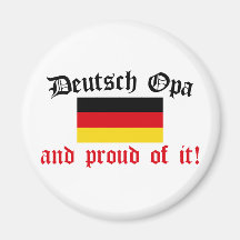 Proud Deutsch Opa Fridge Magnets