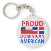 Proud Dominican American keychains