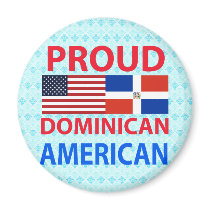 Proud Dominican American Fridge Magnets