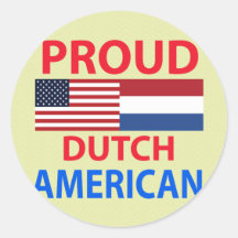 Proud Dutch American Sticker