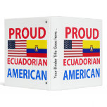 Proud Ecuadorian American 3 Ring Binders