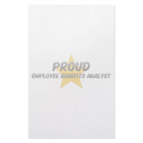 Proud Employee Benefits Analyst Stationery Design