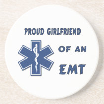 Proud EMT Girlfriend coasters