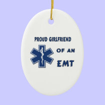 Proud EMT Girlfriend ornaments