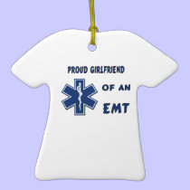Proud EMT Girlfriend ornaments