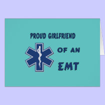 Proud EMT Girlfriend cards