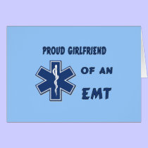 Proud EMT Girlfriend cards