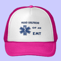 Proud EMT Girlfriend hats