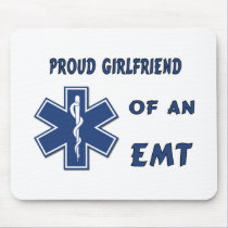 Proud EMT Girlfriend mousepads