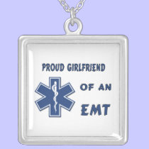 Proud EMT Girlfriend necklaces