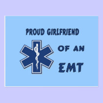 Proud EMT Girlfriend postcards