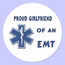 Proud EMT Girlfriend stickers