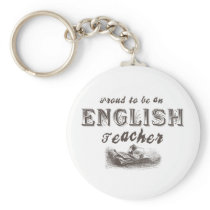 Proud English Teacher Victorian keychains