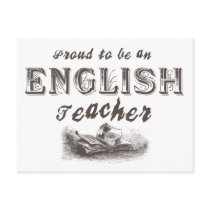 Proud English Teacher Victorian postcards