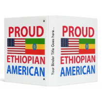 Proud Ethiopian American 3 Ring Binders