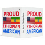 Proud Ethiopian American 3 Ring Binders