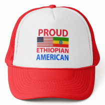 Proud Ethiopian American Trucker Hats