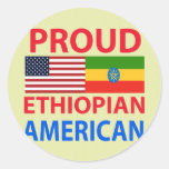 Proud Ethiopian American Stickers