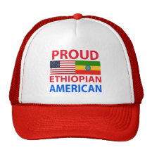 Proud Ethiopian American Trucker Hats