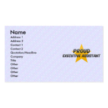 Proud Executive Assistant Business Cards