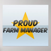 Proud Farm Manager Poster