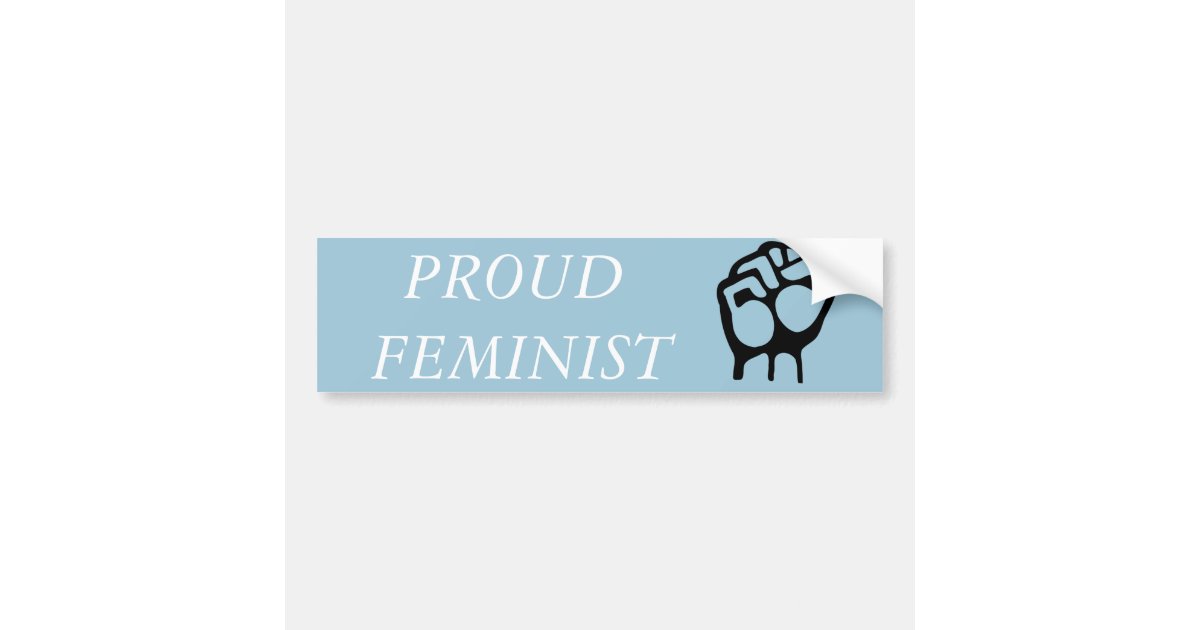 Proud Feminist Bumper Sticker Zazzle 4174