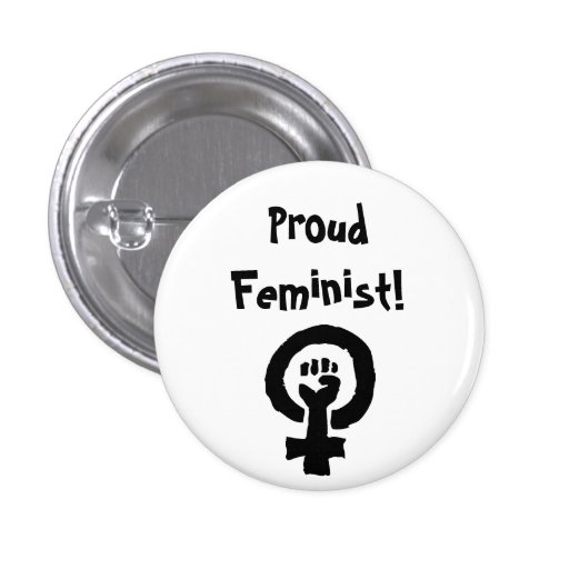 Proud Feminist Pin Zazzle