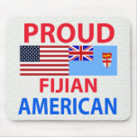 Proud Fijian American mousepads
