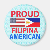 Proud Filipina American Refrigerator Magnet