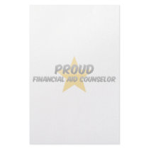 Proud Financial Aid Counselor Stationery Paper