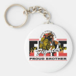 Proud Firefighter Brother Keychain