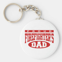Proud Firefighter's Dad Key Chain