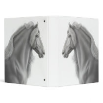 Proud Friesian Stallion Avery Binder