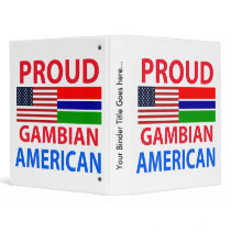 Proud Gambian American 3 Ring Binders