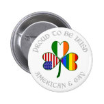 Proud Gay Irish American Grey Pins