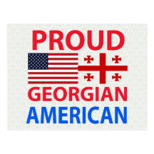 Proud Georgian American Post Card