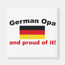 Proud German Opa Magnets