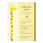 Proud Giraffe Custom Invitation