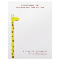 Proud Giraffe Letterhead Template