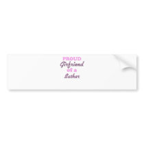 Proud Girlfriend of a Bather Bumper Sticker