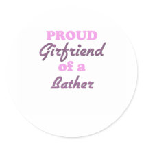 Proud Girlfriend of a Bather Round Sticker
