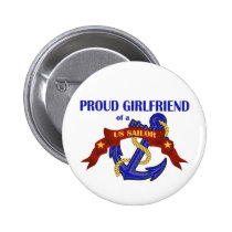 Proud Girlfriend of a US Sailor buttons