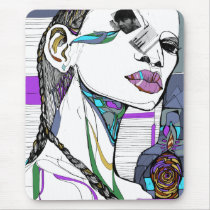 Proud Girl's Mouth mousepads