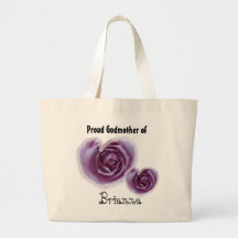 Proud Godmother - Purple Hearts Bag