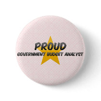 Proud Government Budget Analyst Buttons