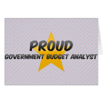 Proud Government Budget Analyst Greeting Card